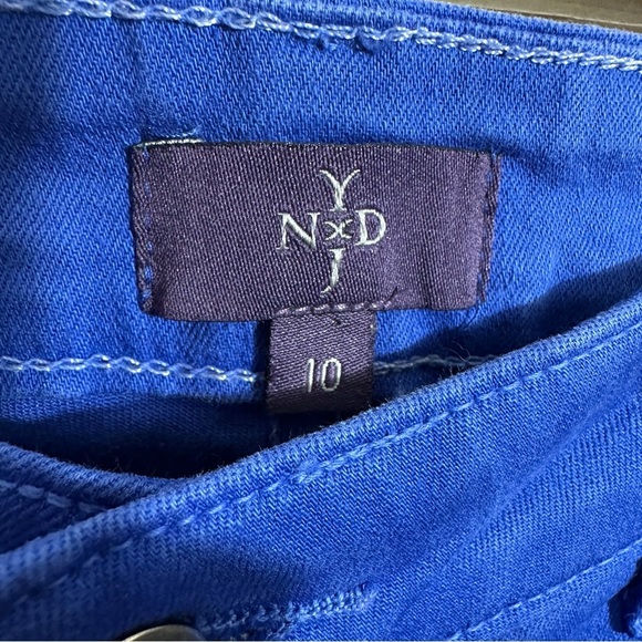 NYDJ size 10 blue ankle pants, cotton blend, fall, transitional, summer, casual - Picture 4 of 12